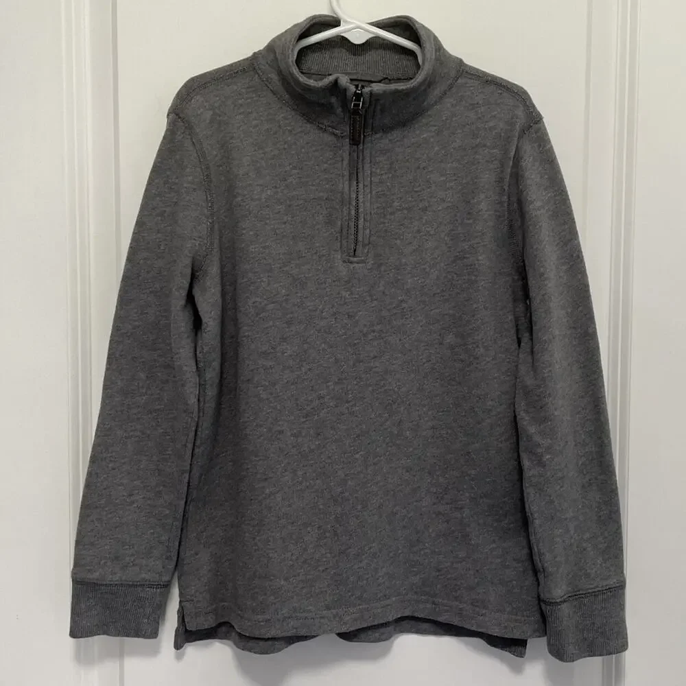 Crewcuts Soft Gray Quarter Zip Pullover Size 6-7 Years